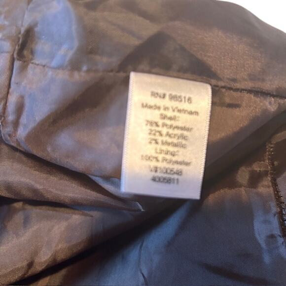 Coldwater Creek Women 20 fully Lined Pencil Skirt Multicolor Metallic Brown - Picture 5 of 8